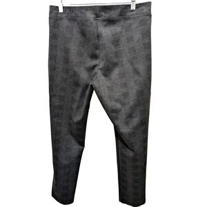 Calvin Klein Pants Women Dark Gray Glen Plaid Medium Office Casual